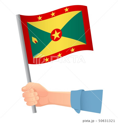 Grenada flag in hand Grenada flag in hand 50631321