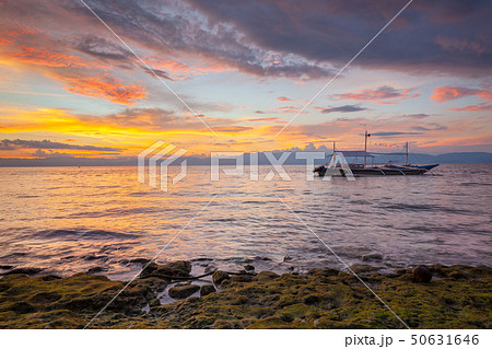 Sunset at the Moalboal beach, Philippines Sunset at the Moalboal beach, Philippines 50631646
