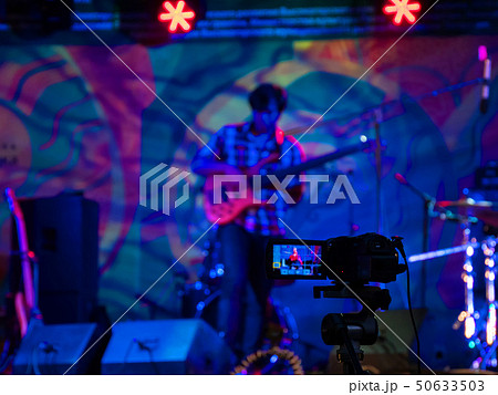 Action camera recording open air concert Action camera recording open air concert 50633503