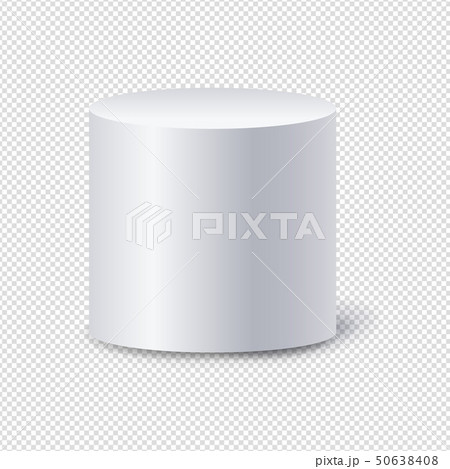 White Cylinder Isolated transparent Background 50638408
