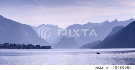 Wonderful view of norvegian fjord, Romsdalfjord near Andalsnes. Silver silhouettes. Wonderful view of norvegian fjord, Romsdalfjord near Andalsnes. Silver silhouettes. 50639060