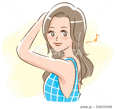 脇が綺麗な女性 50639396