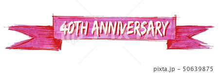 40th anniversary ribbon 50639875