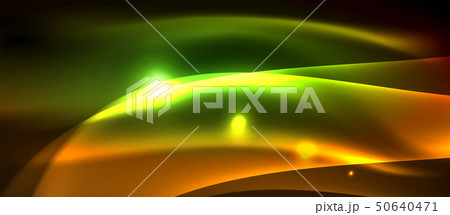 Neon shiny light glowing wave lines Neon shiny light glowing wave lines 50640471