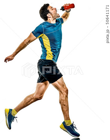 mature man running runner jogging jogger isolated white background mature man running runner jogging jogger isolated white background 50641171
