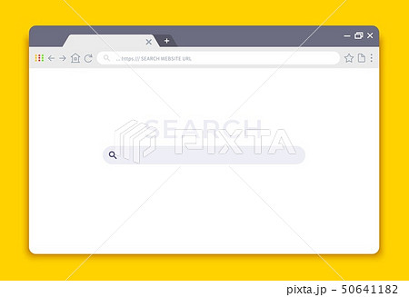 Browser interface. Website window mockup, internet screen frame, browser tab. Vector empty web 50641182