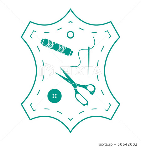 Illustration with tools and accessories for sewing Illustration with tools and accessories for sewing 50642002