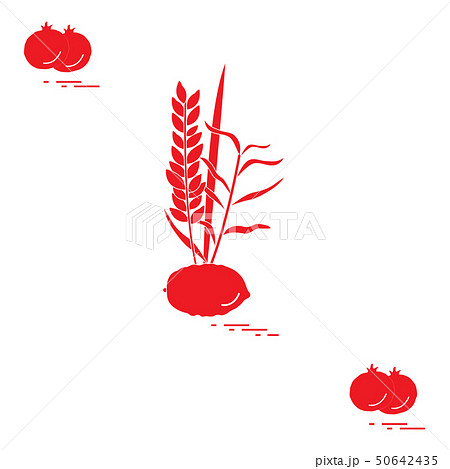 Pomegranate and Lulav - symbolic attribute of the 50642435