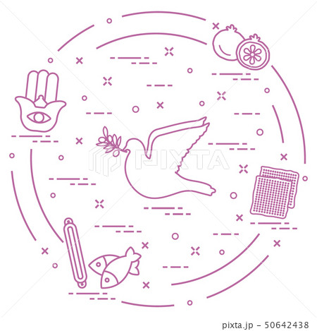 Jewish symbols Jewish symbols 50642438