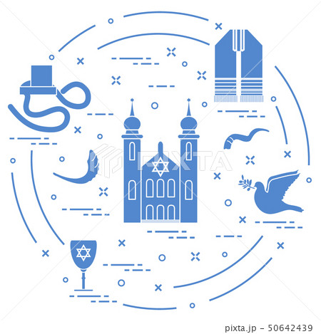 Jewish symbols Jewish symbols 50642439