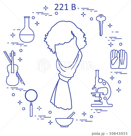 Private detective Sherlock Holmes with variety Private detective Sherlock Holmes with variety 50643055
