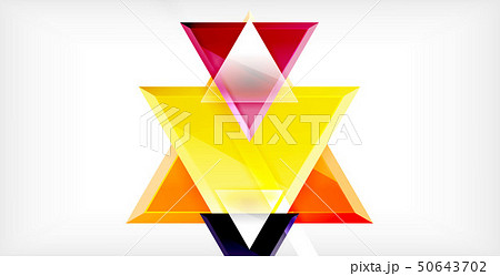 Glossy shiny triangles background 50643702