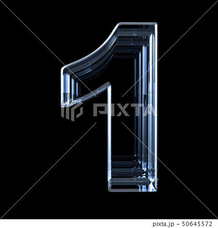 Transparent x-ray number 1 ONE. 3D Transparent x-ray number 1 ONE. 3D 50645572