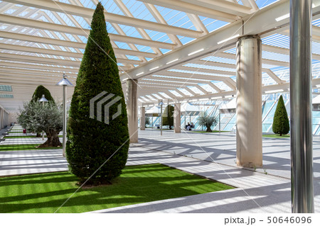 White hall at airport - modern architecture 50646096