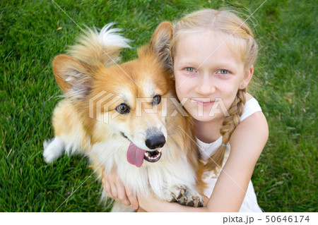 girl and dog girl and dog 50646174