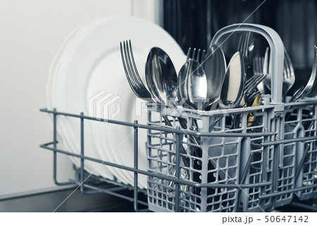 Clean cutlery and plates Clean cutlery and plates 50647142