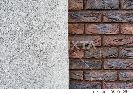 The wall of the building with brick The wall of the building with brick 50656096