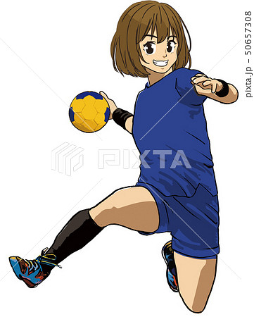 Women S Handball Stock Illustration