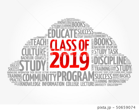 CLASS OF 2019 word cloud collage 50659074