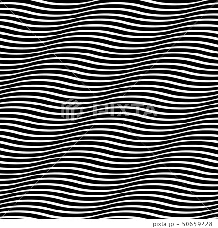 Seamless wavy pattern. Optical illusion of 50659228