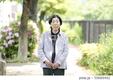 シニア　女性　高齢者　新緑 50660402