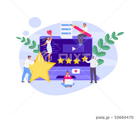 Feedback and review vector concept 50660470