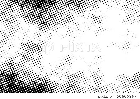 Black grunge halftone pattern, retro background 50660867