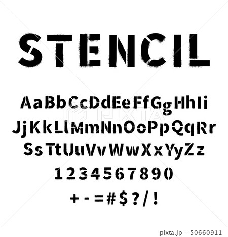 Stencil Spray Paint Font Stock Illustrations – 430 Stencil Spray