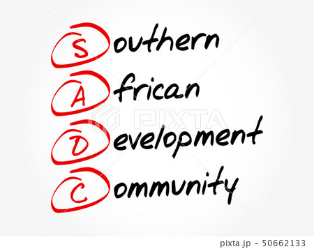 SADC acronym, business concept background 50662133