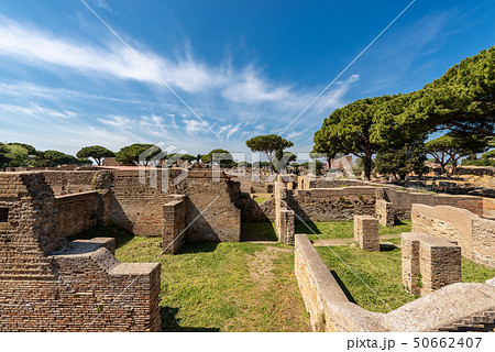 Ostia Antica Rome Italy - Ancient Roman buildings 50662407