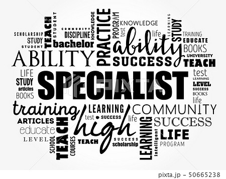 SPECIALIST word cloud collage SPECIALIST word cloud collage 50665238