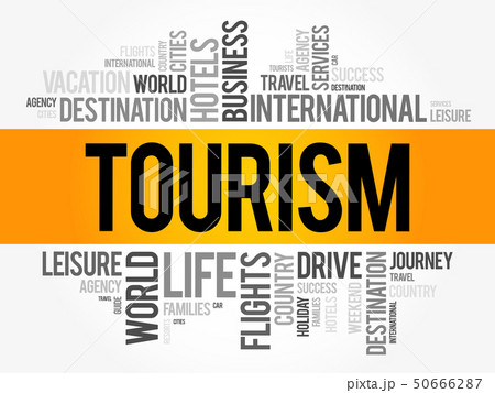 Tourism word cloud collage 50666287