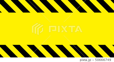 Yellow and black barricade tape. Yellow and black barricade tape. 50666749