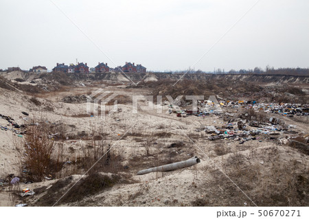 New luxury houses near the city landfill. New luxury houses near the city landfill. 50670271