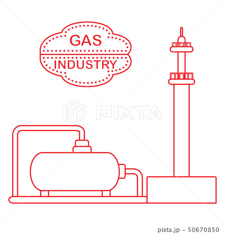 Gas processing plant Gas storage tank. 50670850