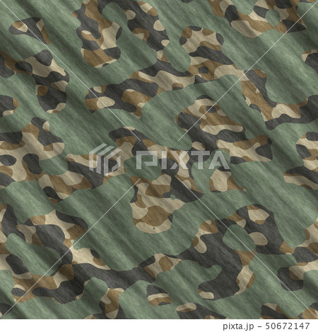 Camouflage pattern background seamless illustration. Classic clothing style masking camo repeat 50672147