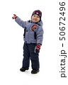 three-year boy in winter clothes 50672496