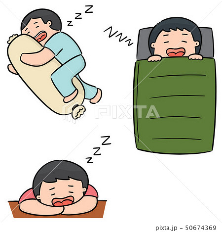 vector set of men sleeping 50674369