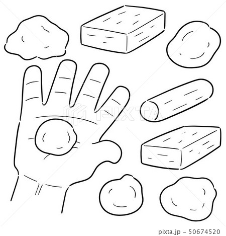 vector set of clay for kid vector set of clay for kid 50674520