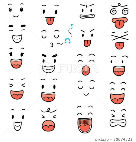 vector set of cartoon face vector set of cartoon face 50674522