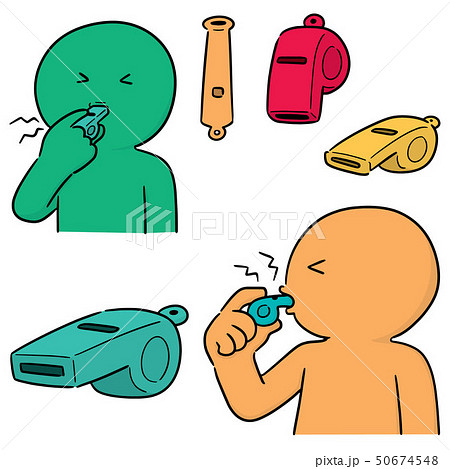vector set of whistle 50674548