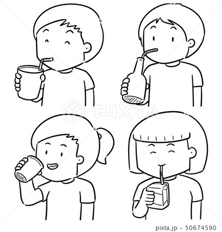 vector set of people drinking vector set of people drinking 50674590