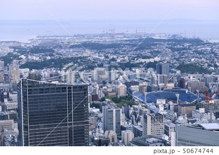 日本の横浜都市景観 山手や元町などを望む 日本の横浜都市景観 山手や元町などを望む 50674744