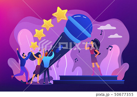 Popular Music Concept Vector Illustration のイラスト素材