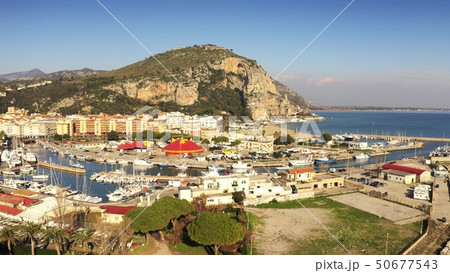 Aerial view of the marina in Terracina, Italy Aerial view of the marina in Terracina, Italy 50677543