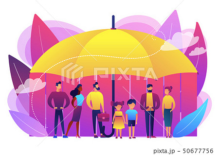 Social insurance concept vector illustration. 50677756