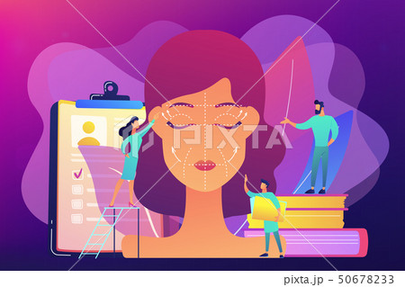 Face lifting concept vector illustration. Face lifting concept vector illustration. 50678233