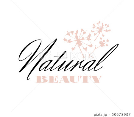 Retro badge logo for Natural Beauty 50678937