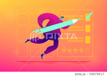 Employee assessment concept vector illustration. Employee assessment concept vector illustration. 50679017