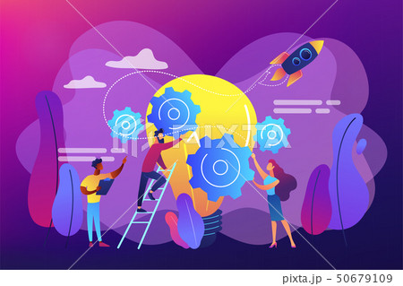 Idea management concept vector illustration. 50679109